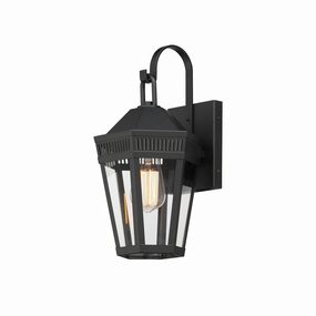 Oxford One Light Outdoor Wall Sconce BlackOutdoor wall sconces with motion sensor