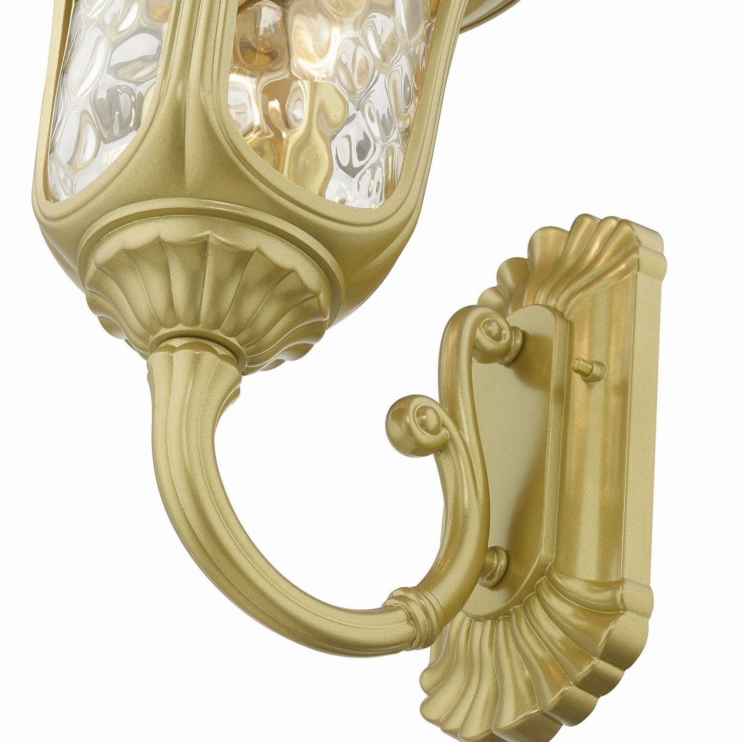 Oxford Three Light Outdoor Wall Lantern Soft Gold