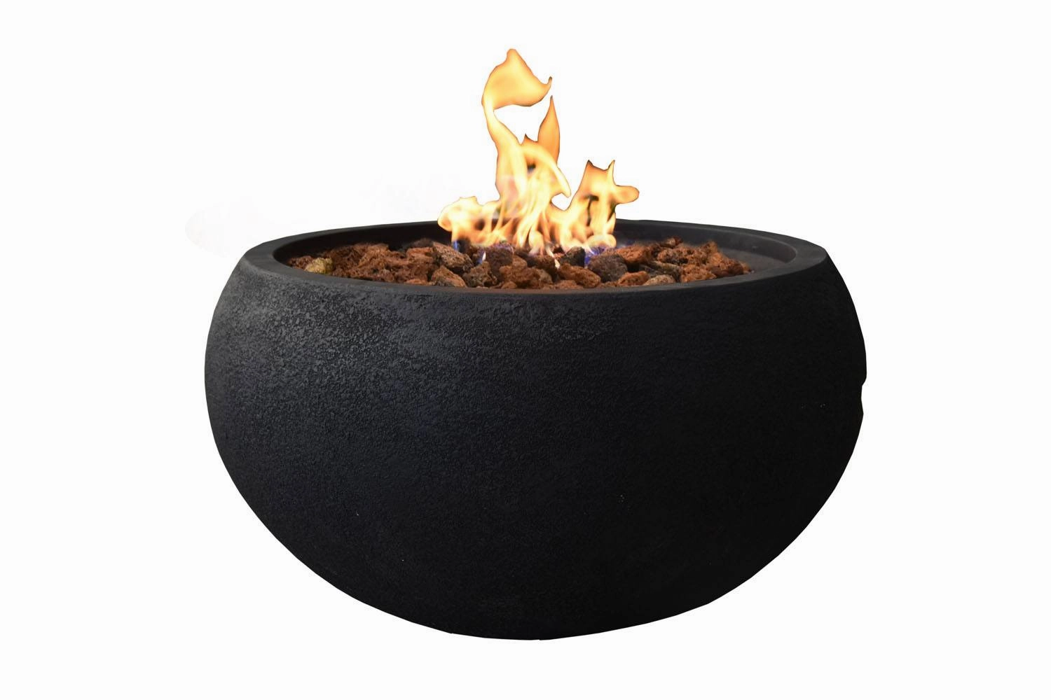 Pacaya Concrete Lava Stone Fire Bowl (Modeno)  Propaneoutdoor patio furniture set