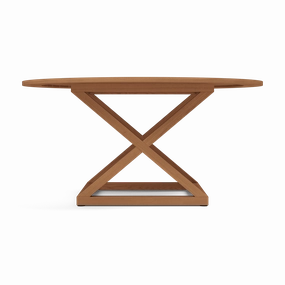 Pacific Teak Round Dining Table 60"outdoor table for balcony or garden