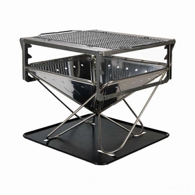 Pack & Carry Fireplace Kit | Large heavy-duty garden utility cart with handle
