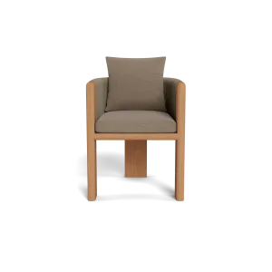 Palm Beach Teak Dining Chairoutdoor dining chair with armrests