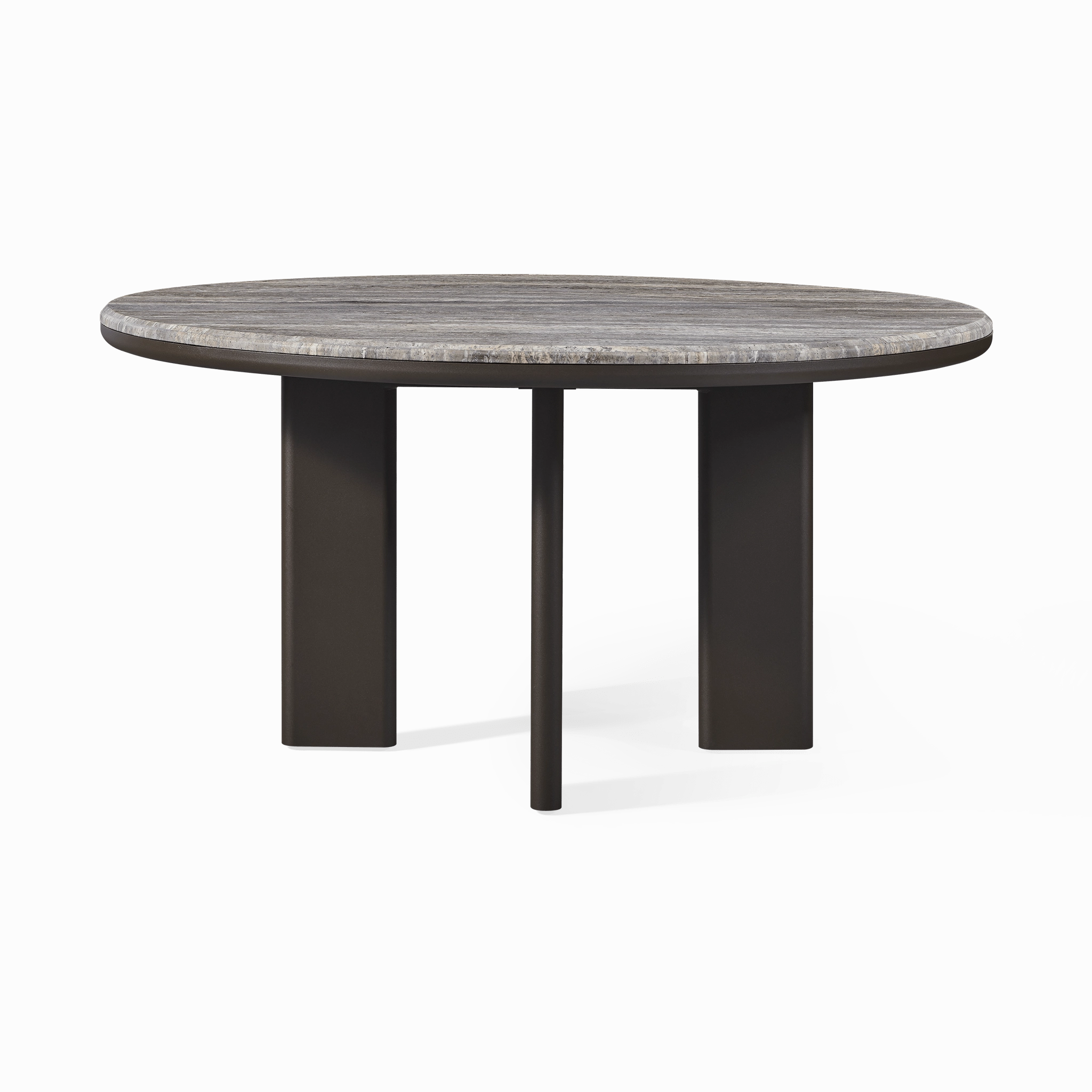 Palm Beach Aluminum Round Dining Table 60"