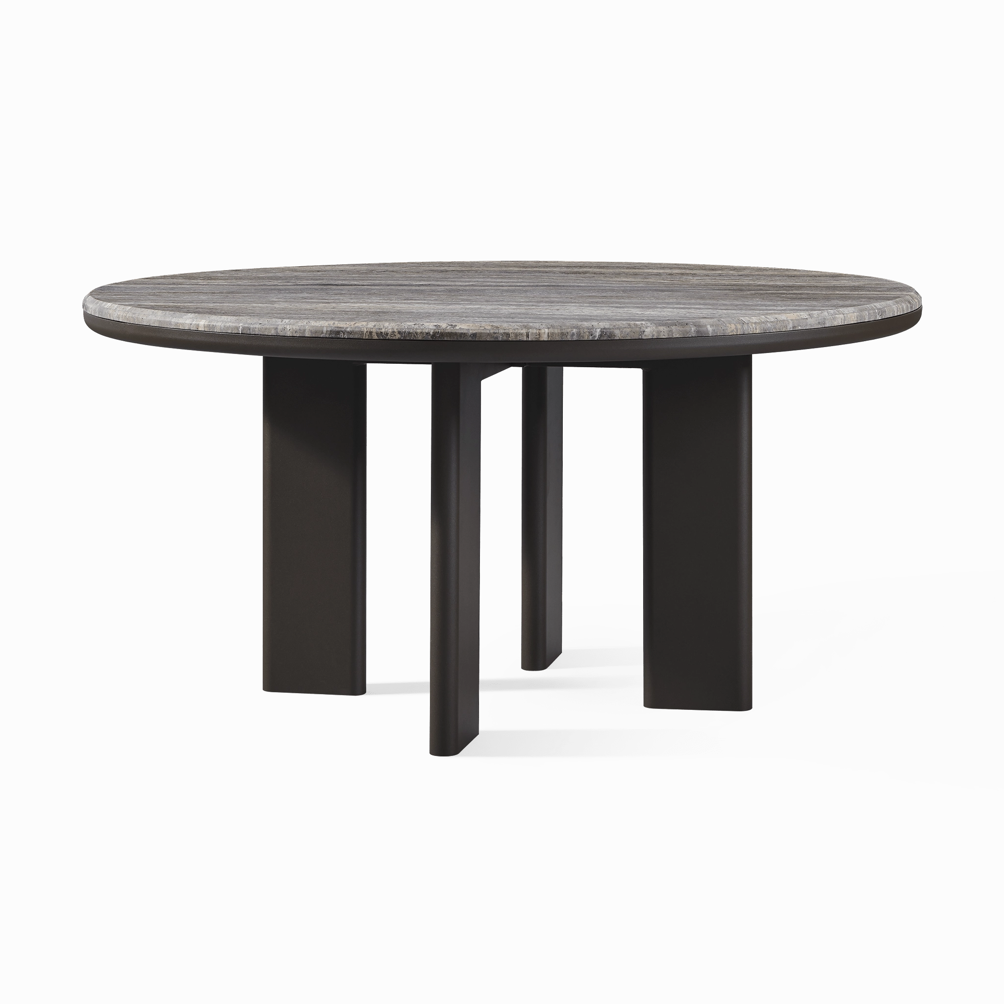 Palm Beach Aluminum Round Dining Table 60"
