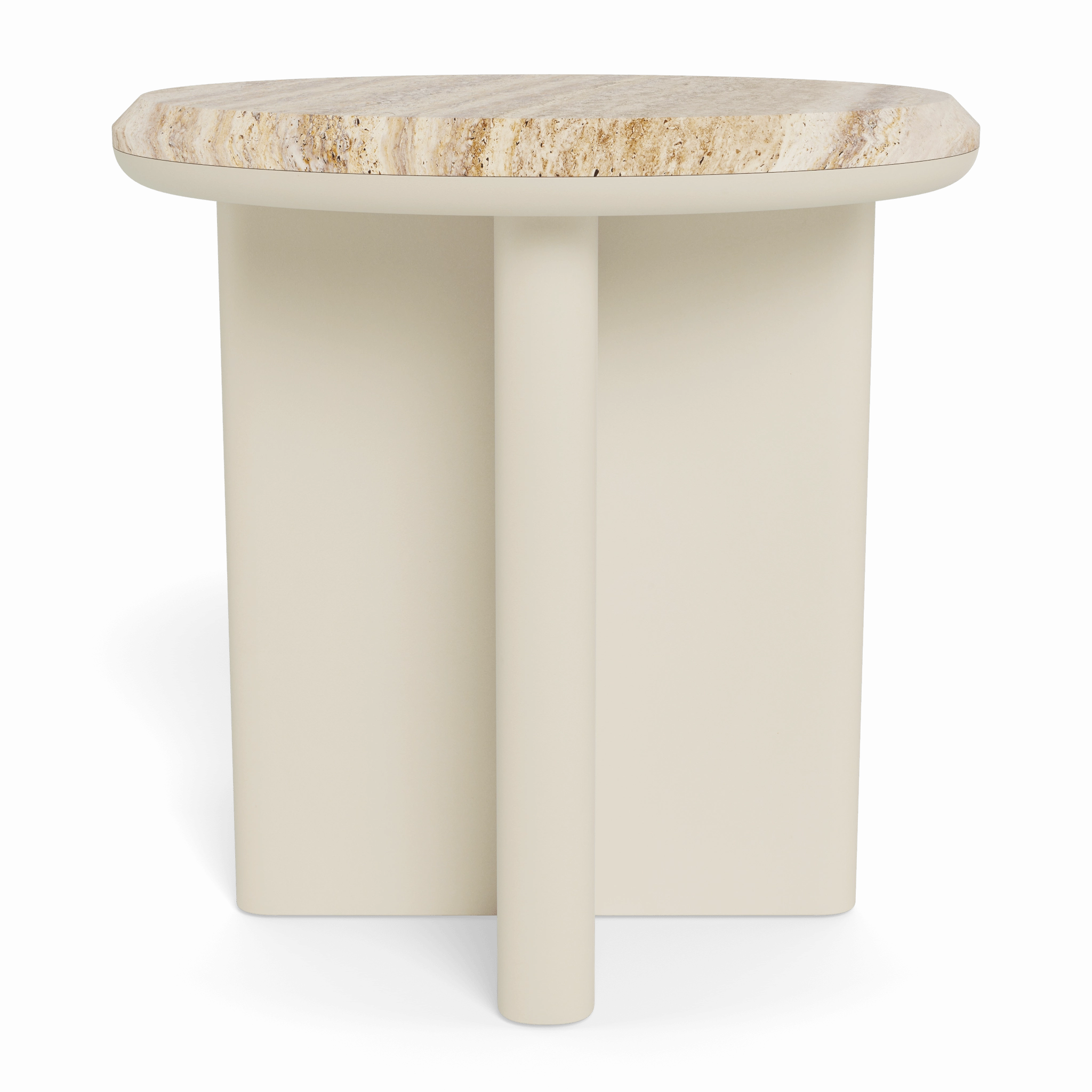 Palm Beach Aluminum Round Side Table