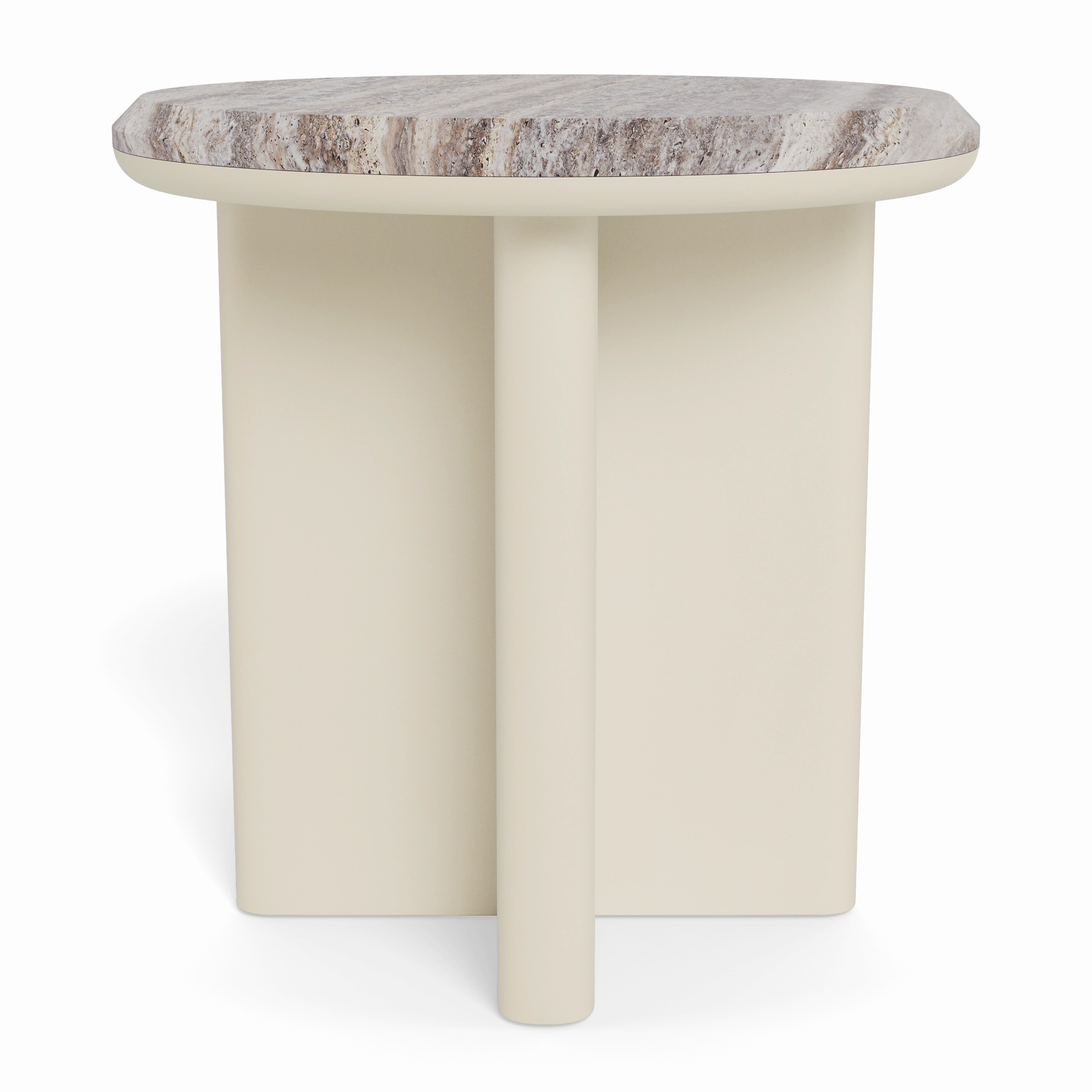 Palm Beach Aluminum Round Side Table