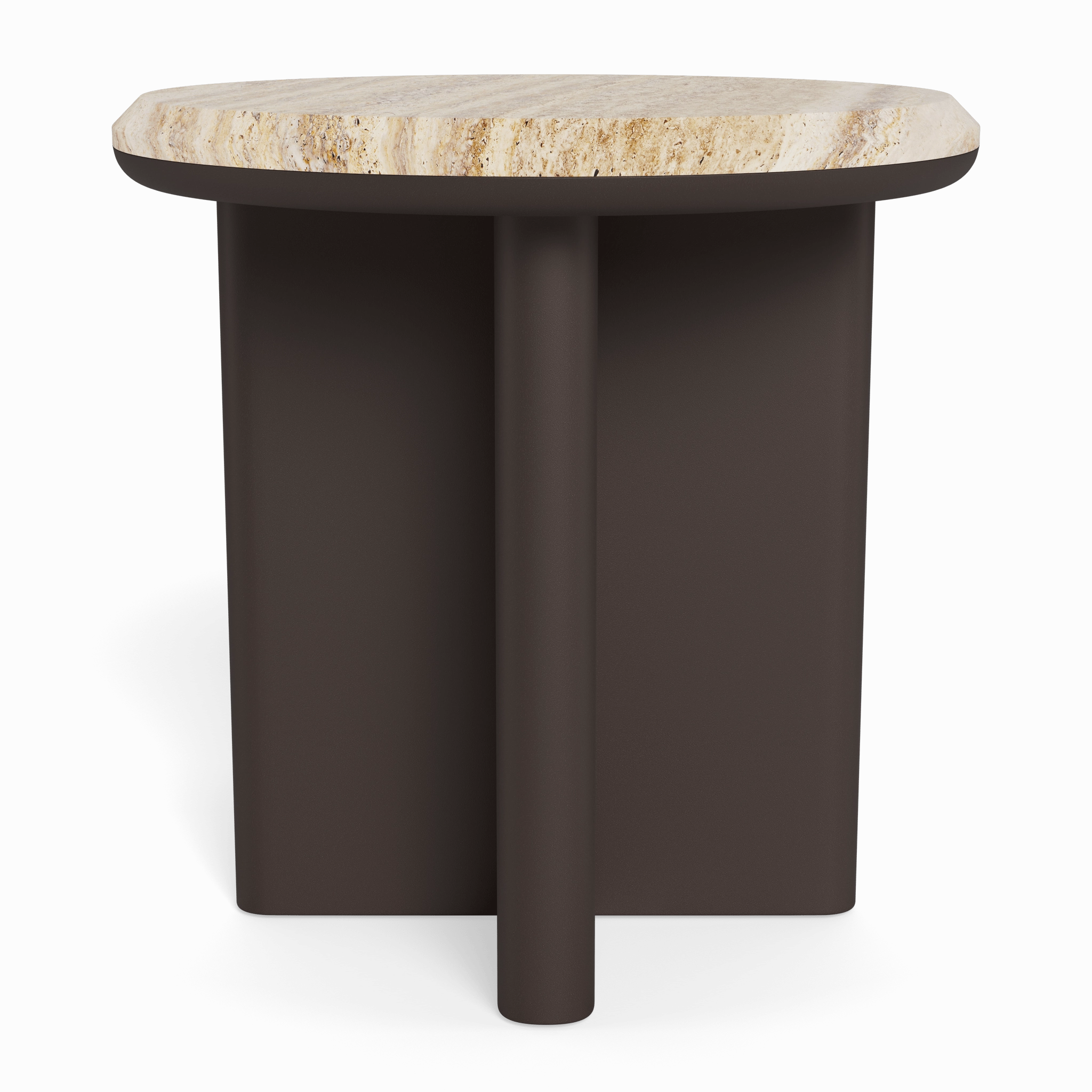 Palm Beach Aluminum Round Side Table