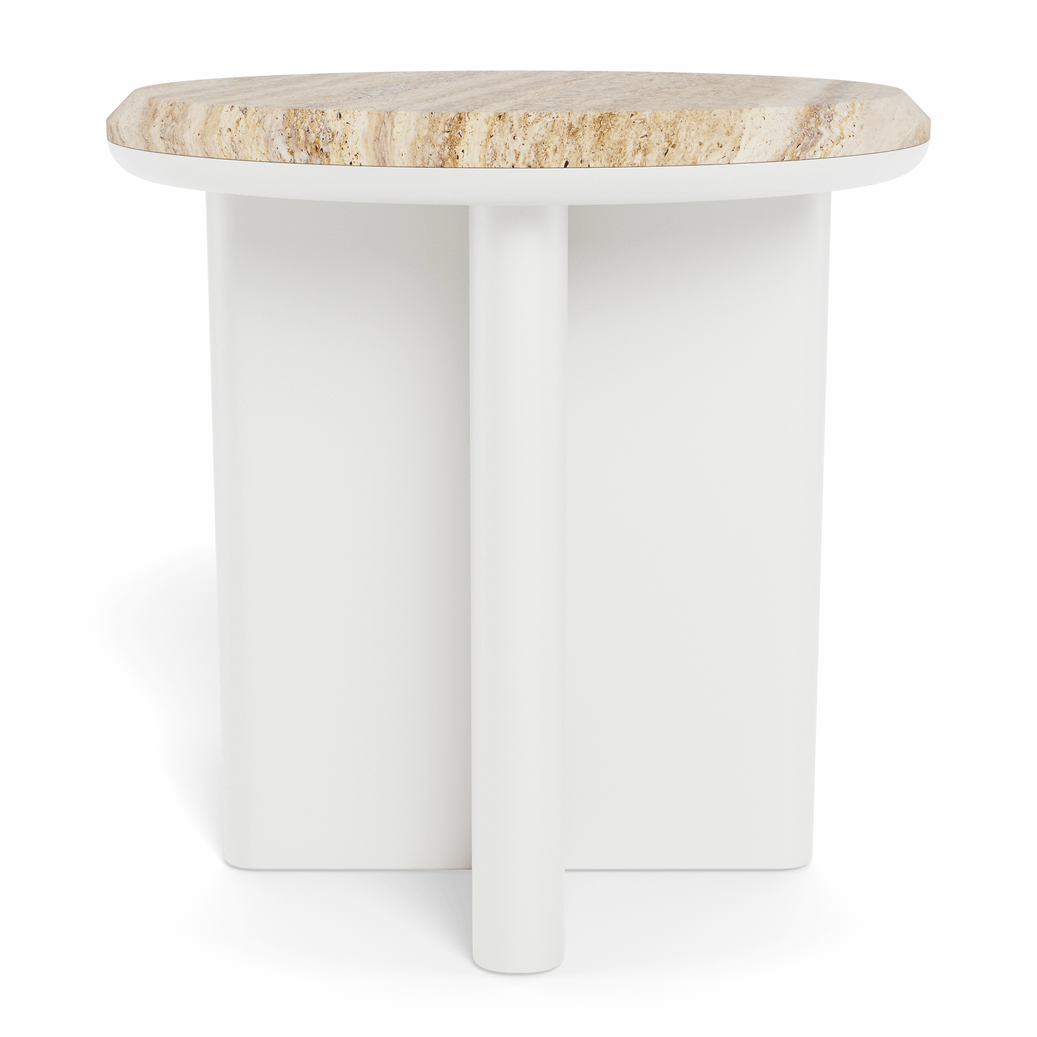 Palm Beach Aluminum Round Side Table