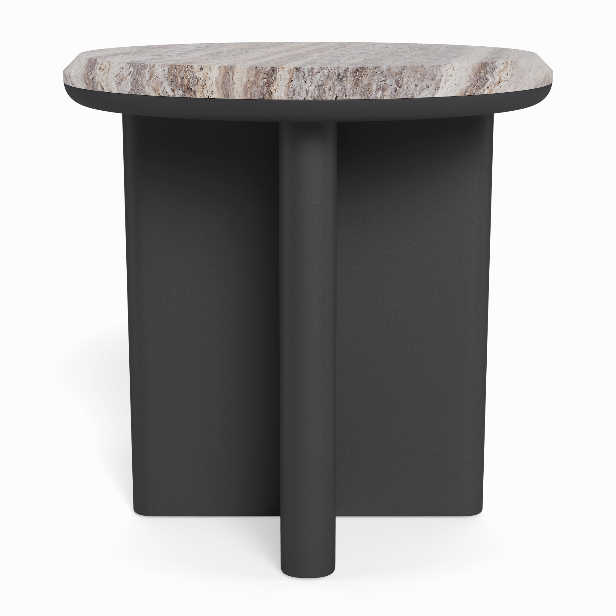 Palm Beach Aluminum Round Side Table