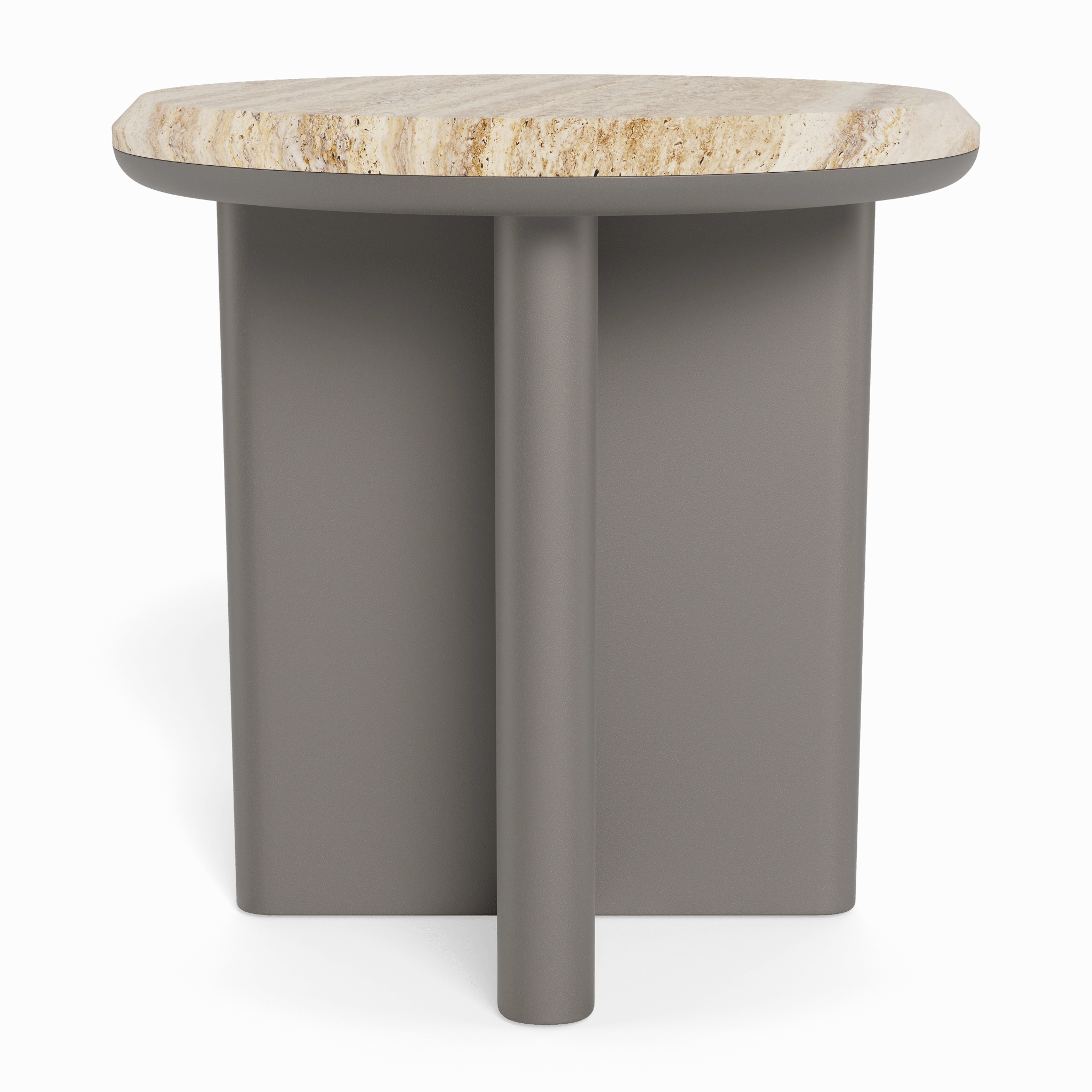 Palm Beach Aluminum Round Side Table