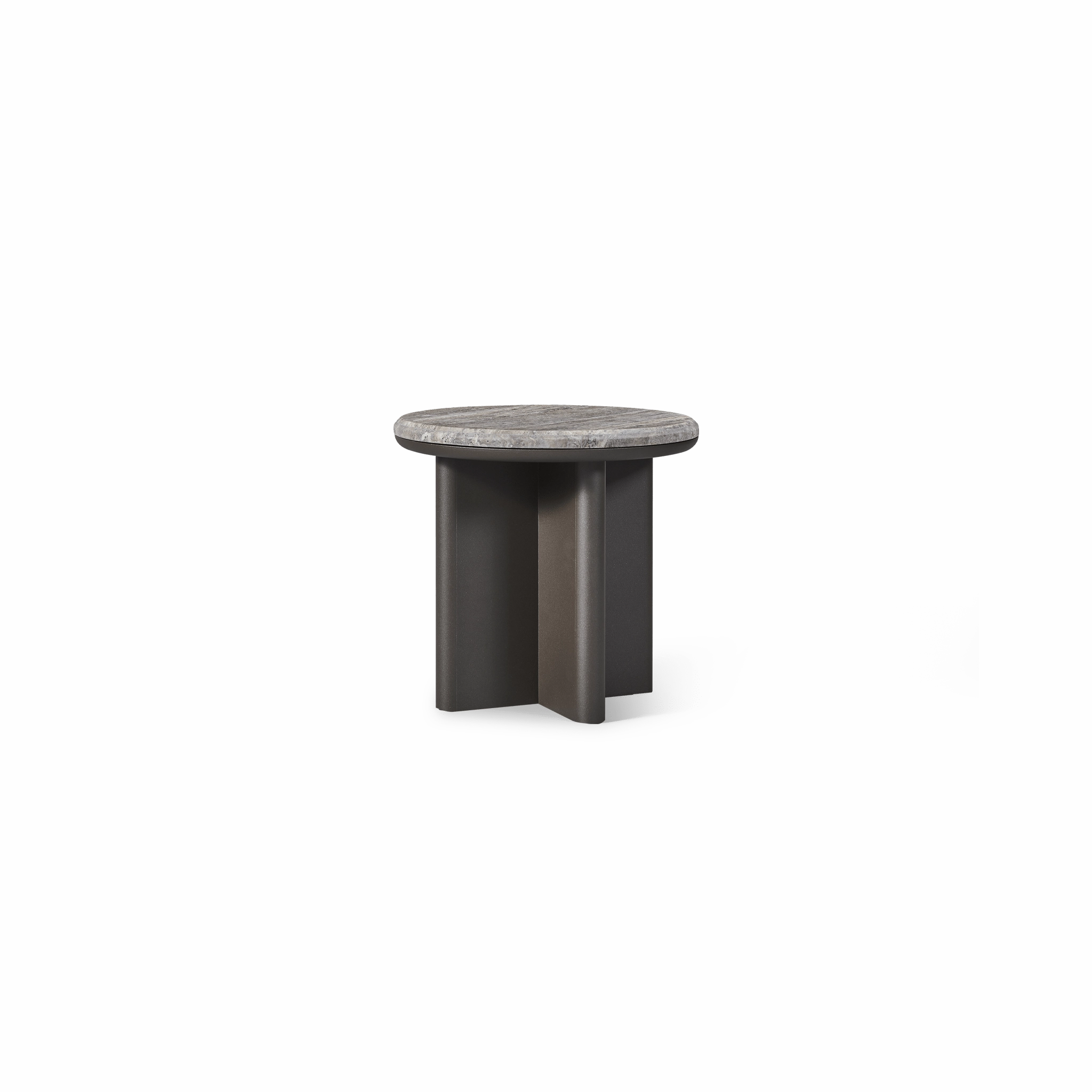 Palm Beach Aluminum Round Side Table