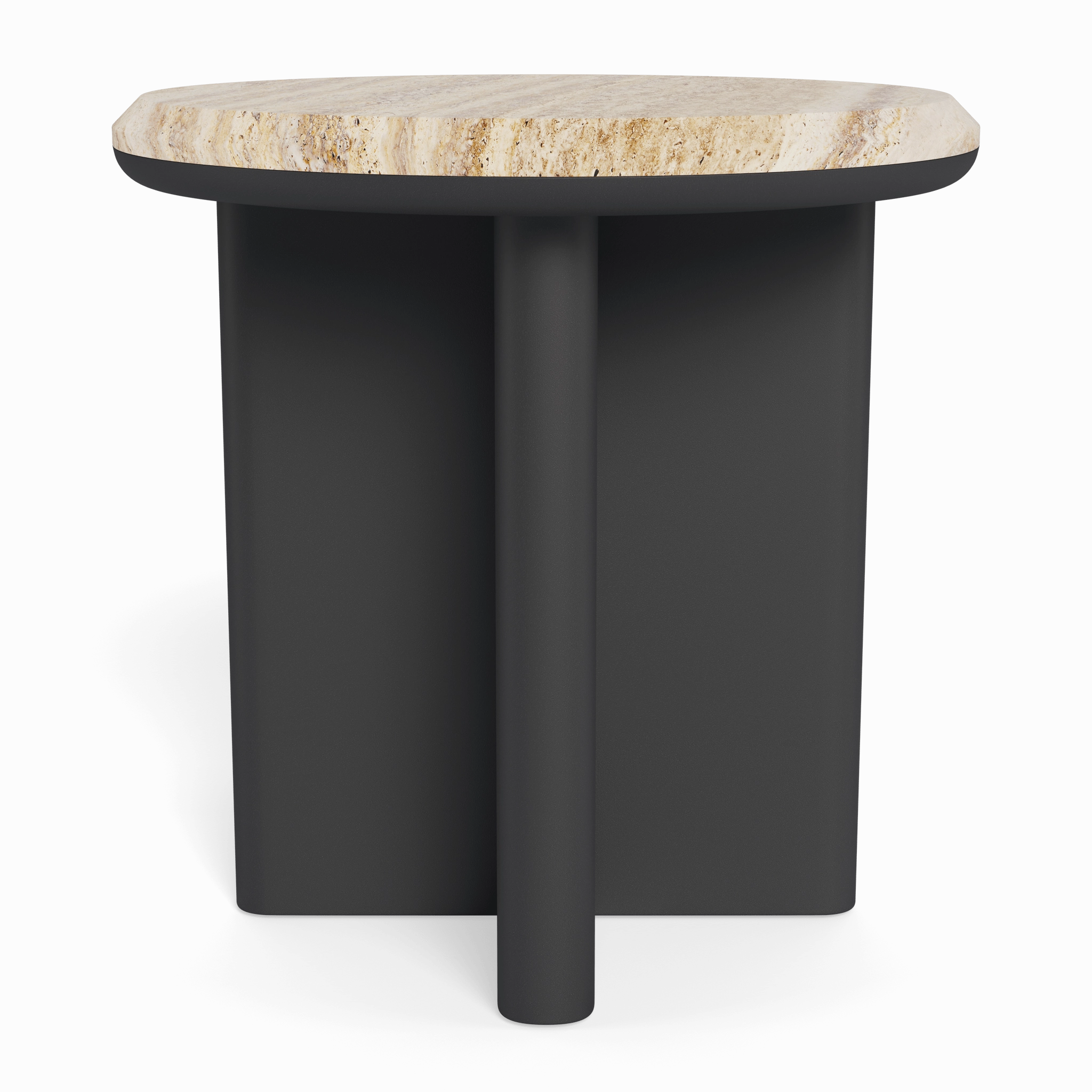 Palm Beach Aluminum Round Side Table