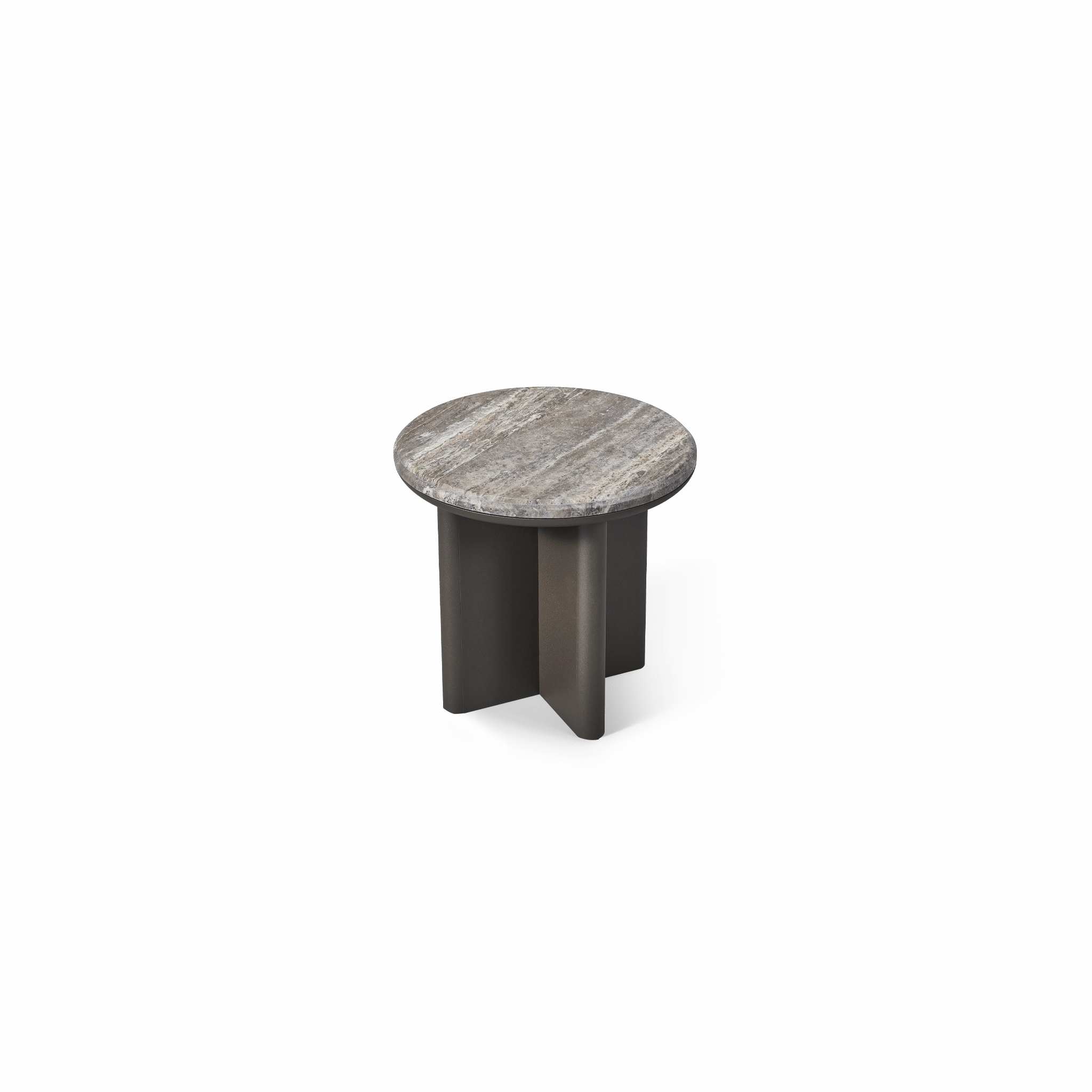 Palm Beach Aluminum Round Side Table