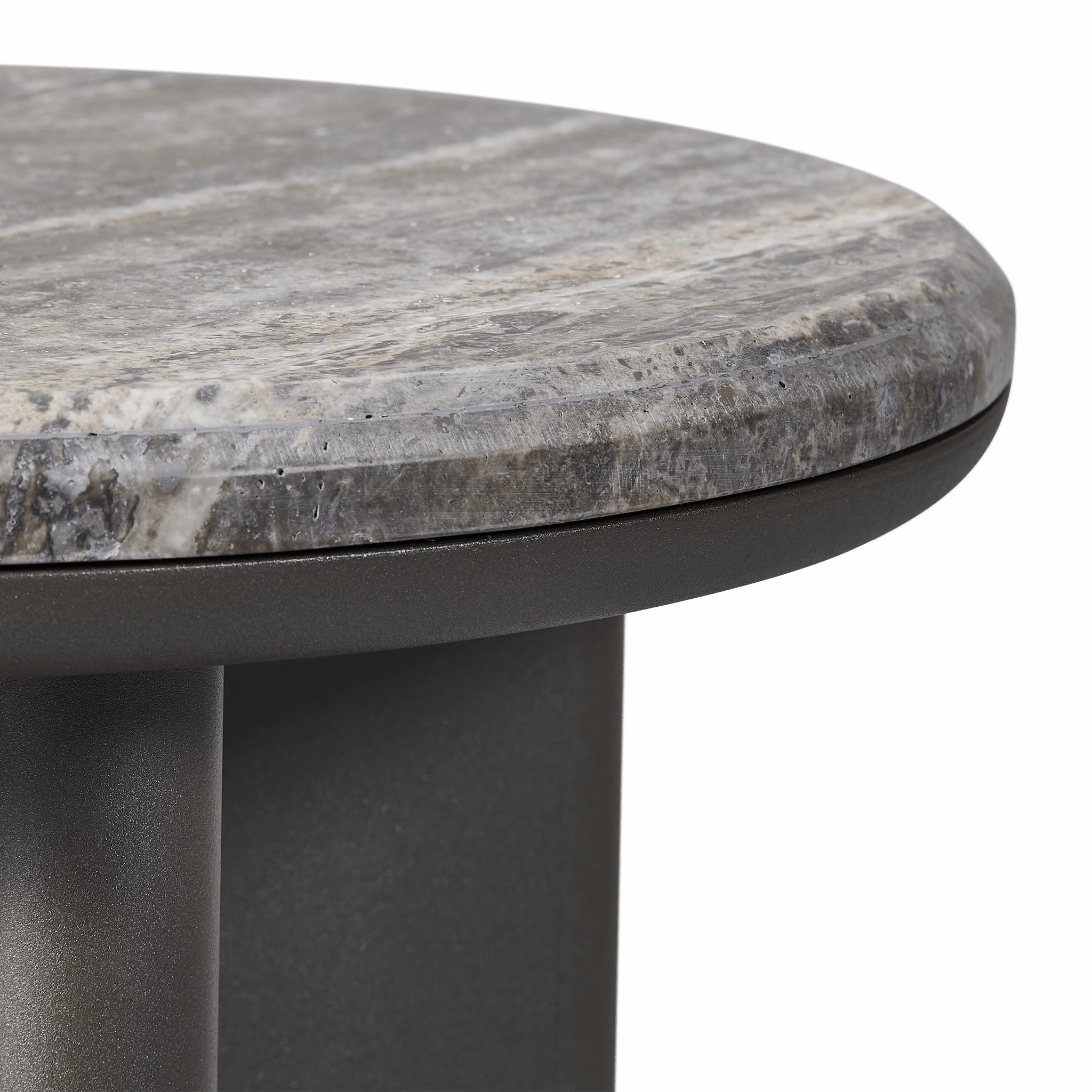 Palm Beach Aluminum Round Side Table