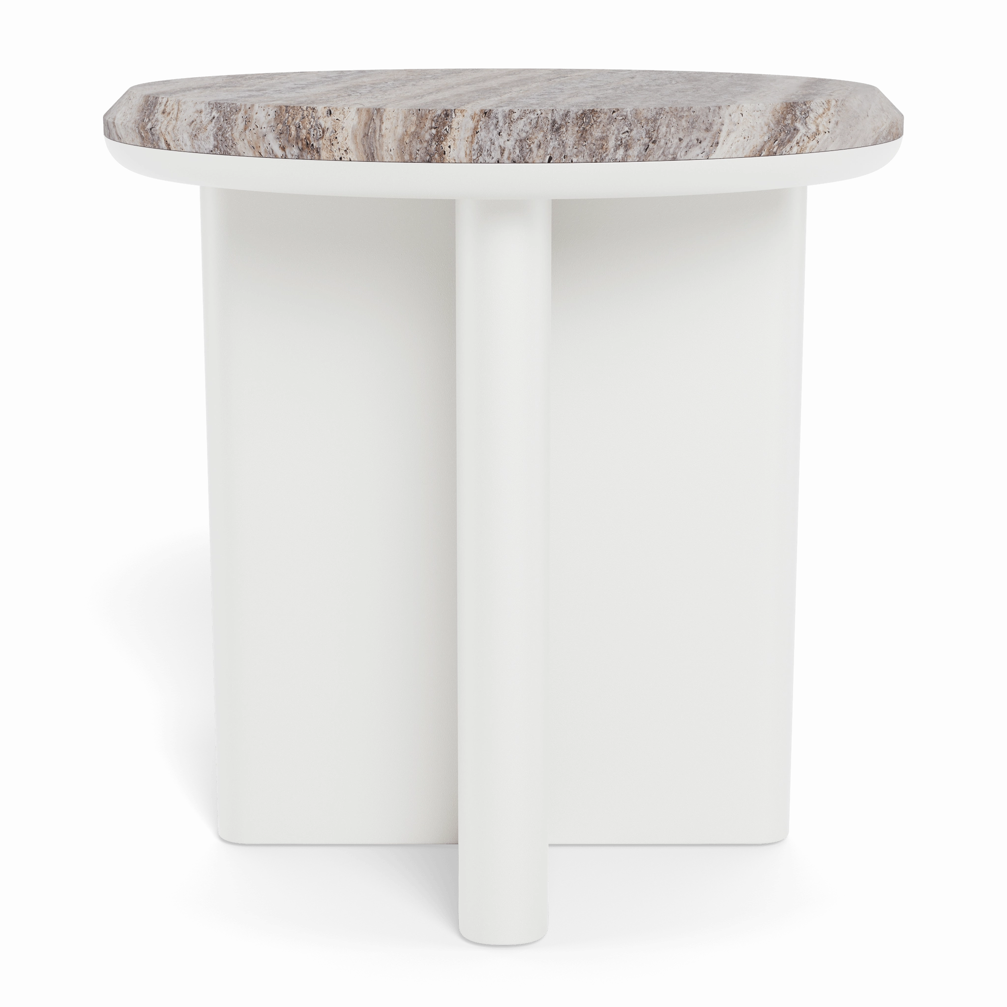 Palm Beach Aluminum Round Side Table
