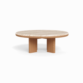 Palm Beach Teak Round Coffee Tableoutdoor coffee table for patio or lounge