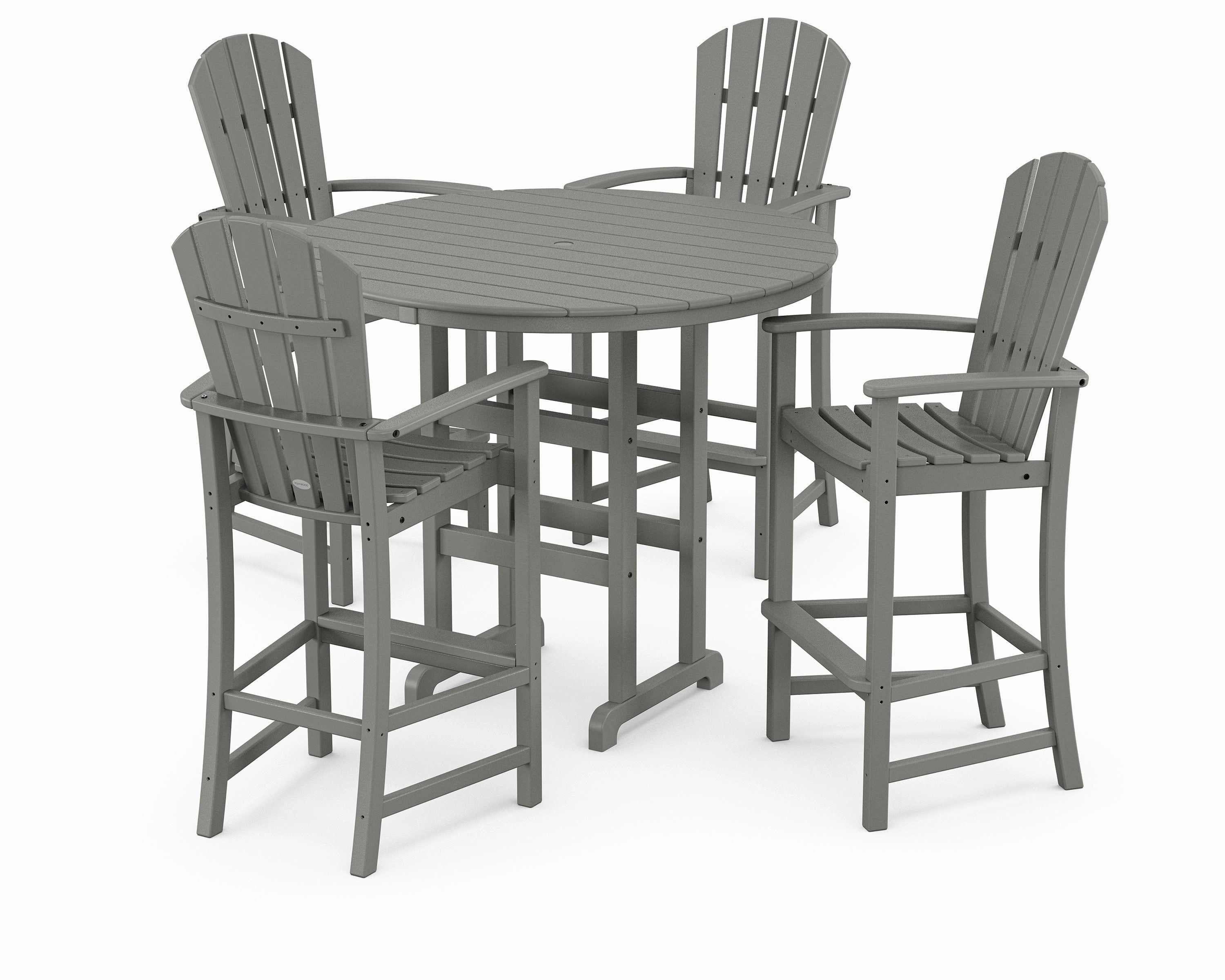 Palm Coast 5-Piece Round Farmhouse Bar Setoutdoor patio furniture set