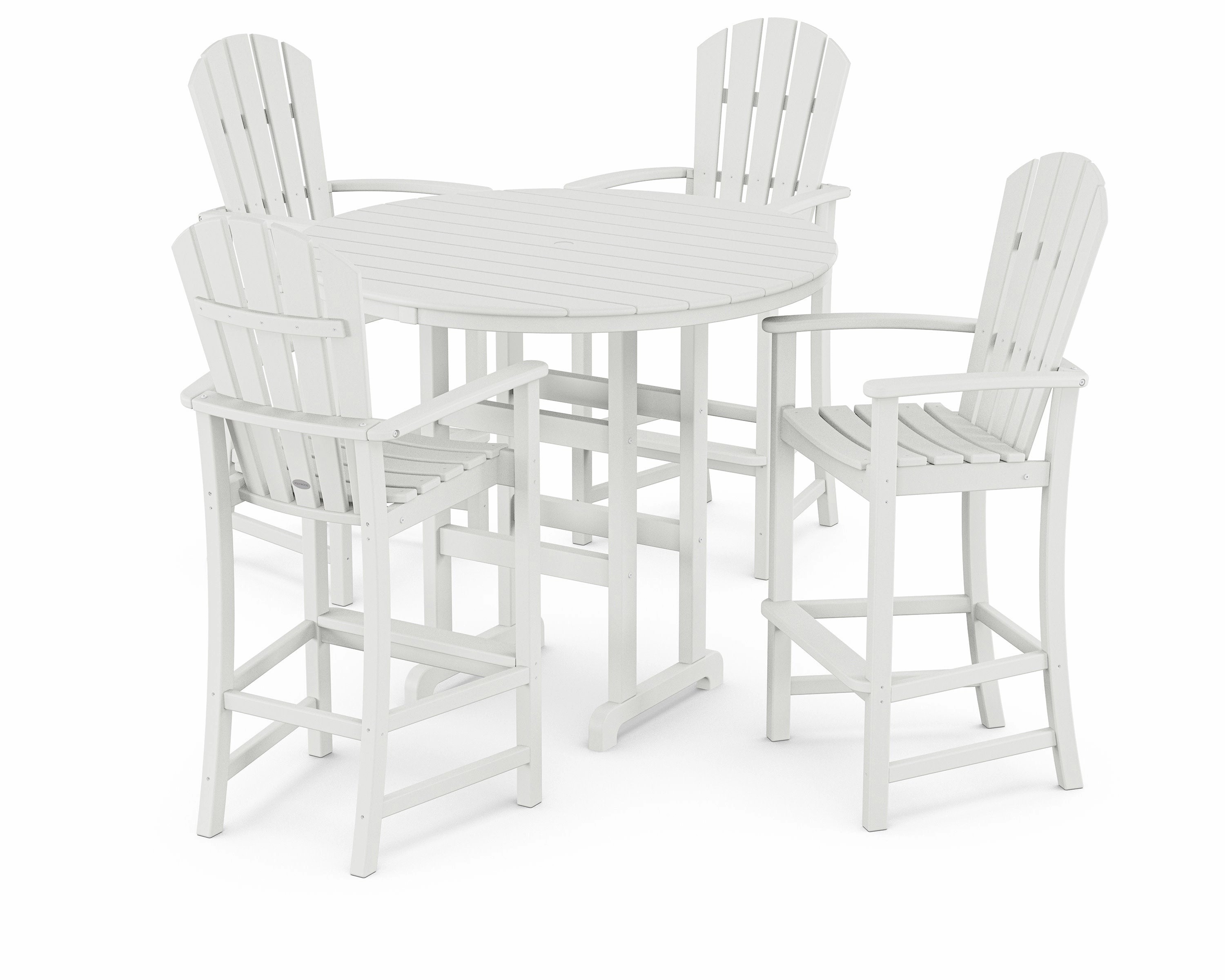 Palm Coast 5-Piece Round Farmhouse Bar Set