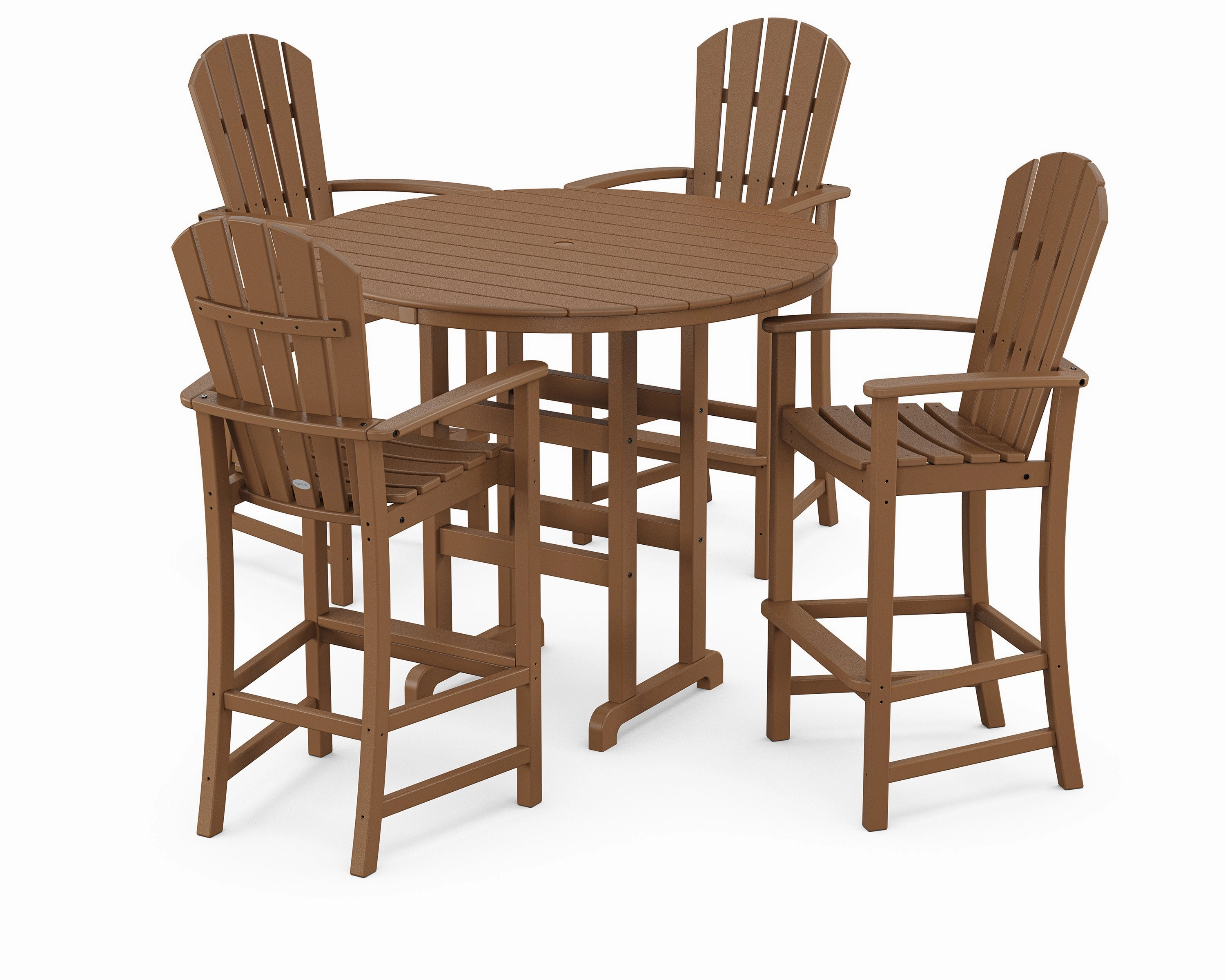 Palm Coast 5-Piece Round Farmhouse Bar Set