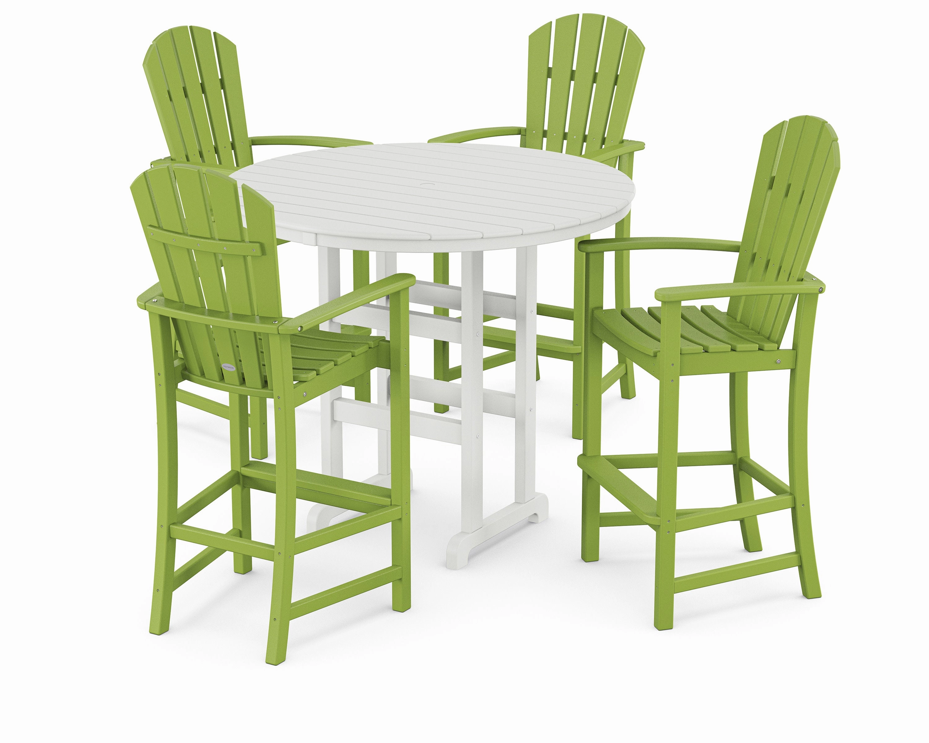 Palm Coast 5-Piece Round Farmhouse Bar Set
