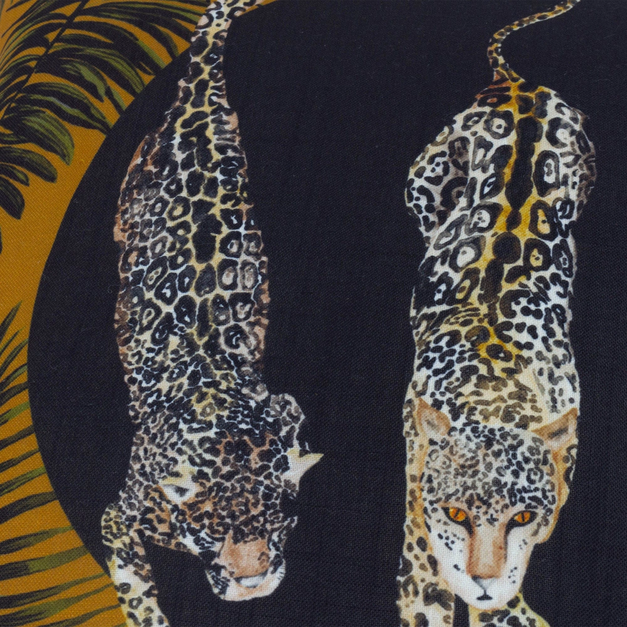 Panthera - Black & Gold Outdoor Cushion 50x50cm