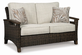 Paradise Trail - Outdoor Loveseat - Medium Brownoutdoor patio furniture set