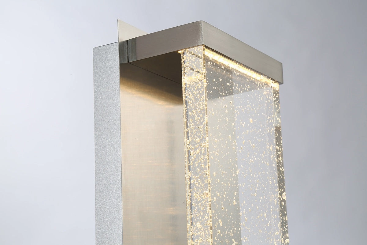 Paradiso LED Outdoor Wall Mount Satin Nickel