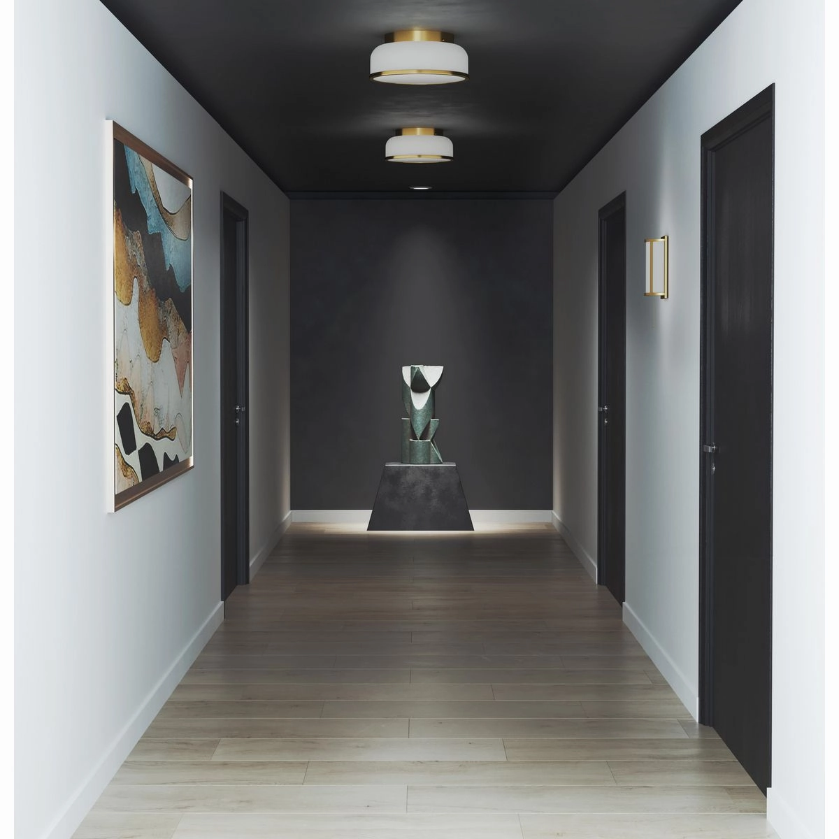 Parkhurst Two Light Wall Sconce Brushed Bronze