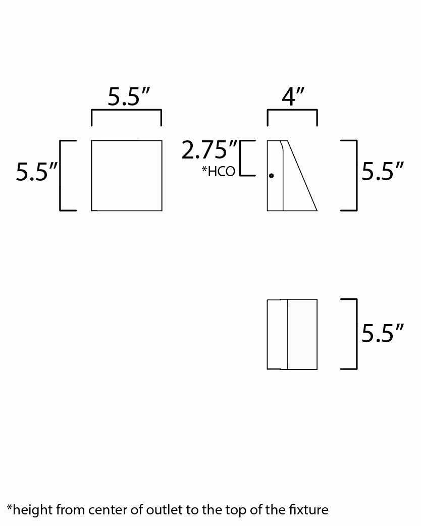 Pathfinder LED Outdoor Wall Sconce Architectural Bronze