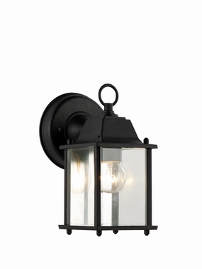 Patrician One Light Wall Lantern BlackOutdoor wall sconces with motion sensor