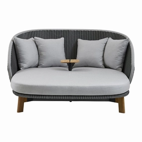 Peacock Outdoor Daybed w/ TablePatio reclining sun chair
