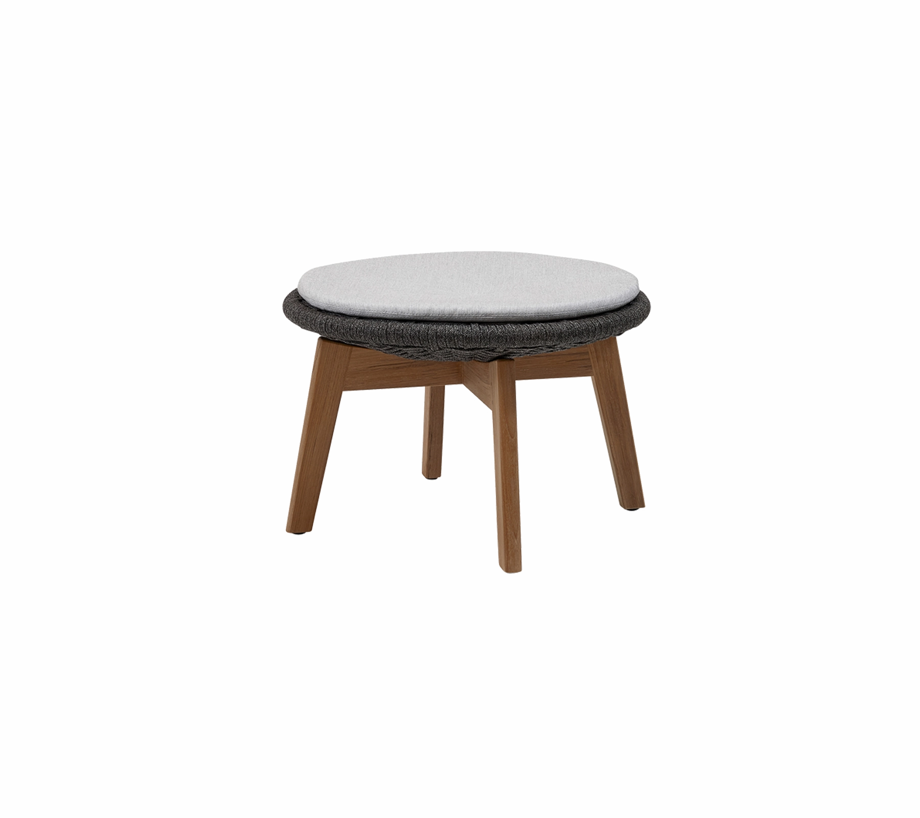 Peacock side table/footstool