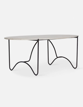 Peggy Outdoor Oval Dining Table by Sarah Sherman Samueloutdoor patio dining furniture set