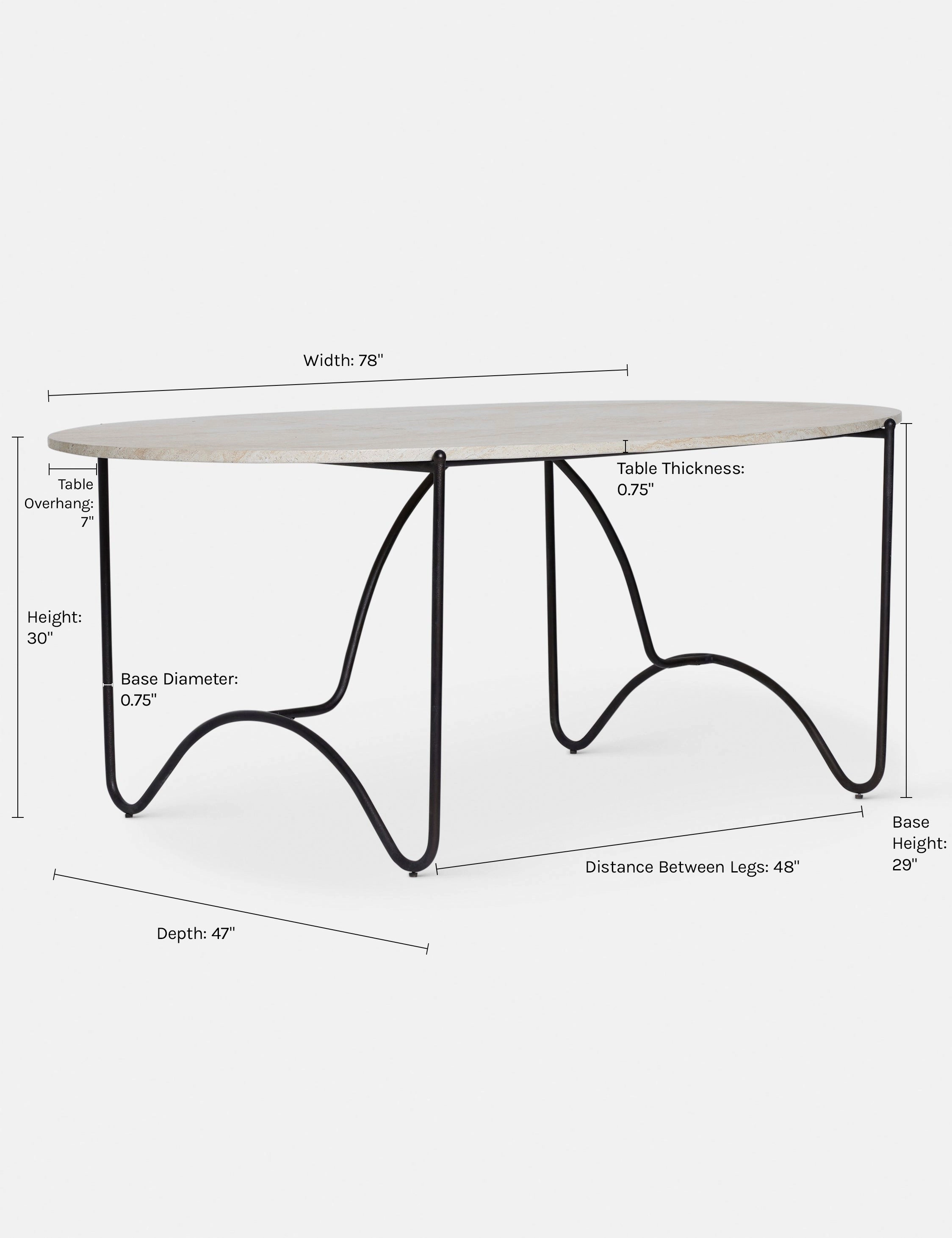 Peggy Outdoor Oval Dining Table by Sarah Sherman Samuel