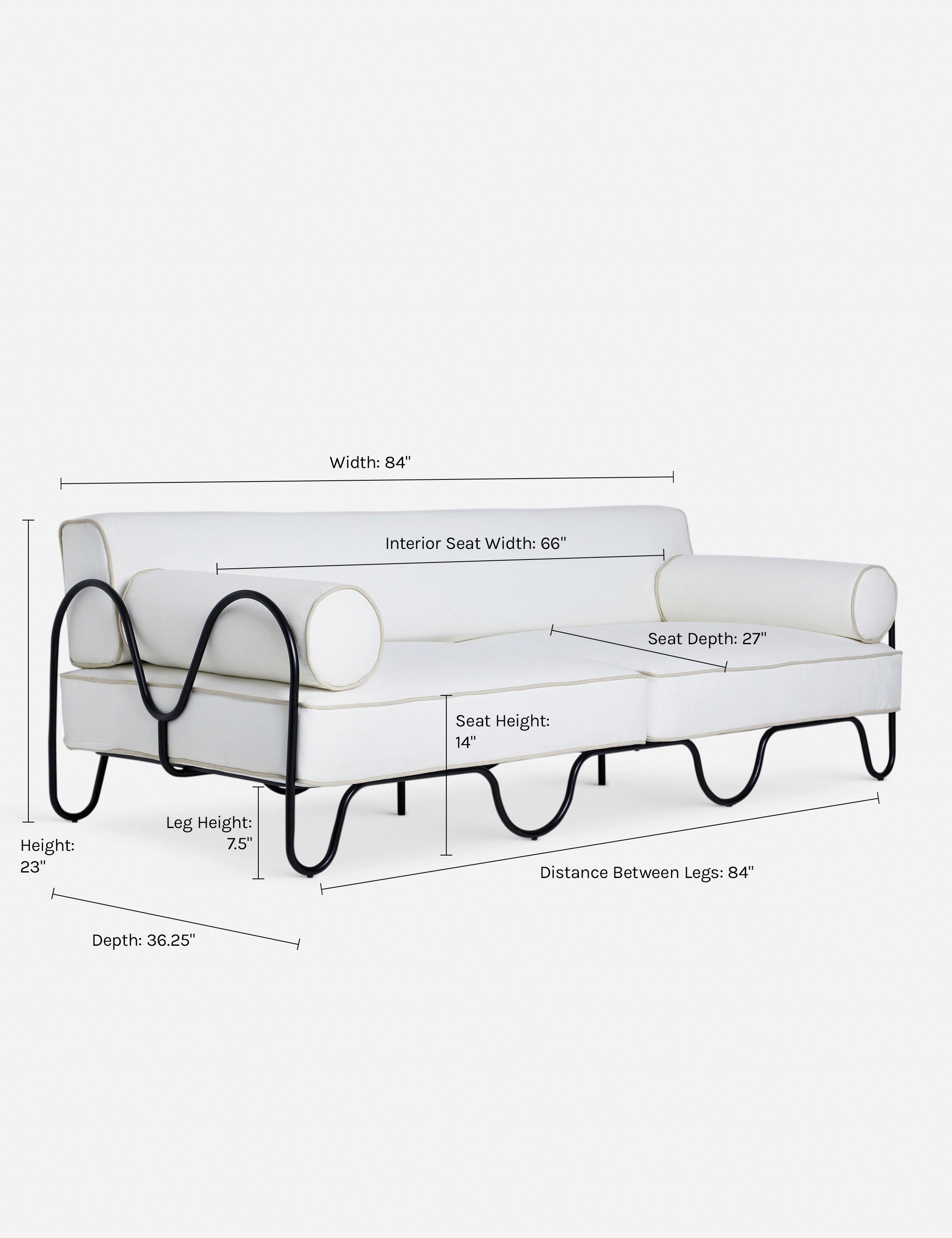 Peggy Outdoor Sofa by Sarah Sherman Samuel