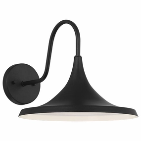 Pella LED Outdoor Wall Mount BlackOutdoor wall sconces with motion sensor