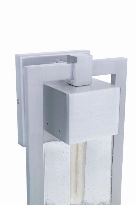 Perimeter One Light Outdoor Wall Mount Satin Aluminum