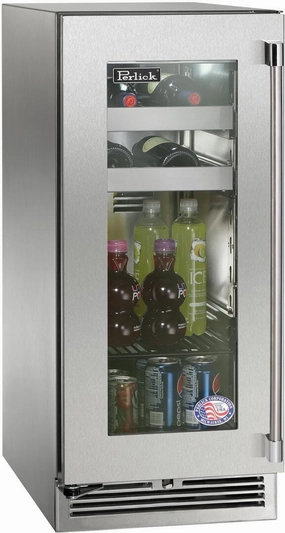 Perlick 15 inch Built-In Outdoor Beverage Center HP15BM-4-3 outdoor beverage cooler with wheels