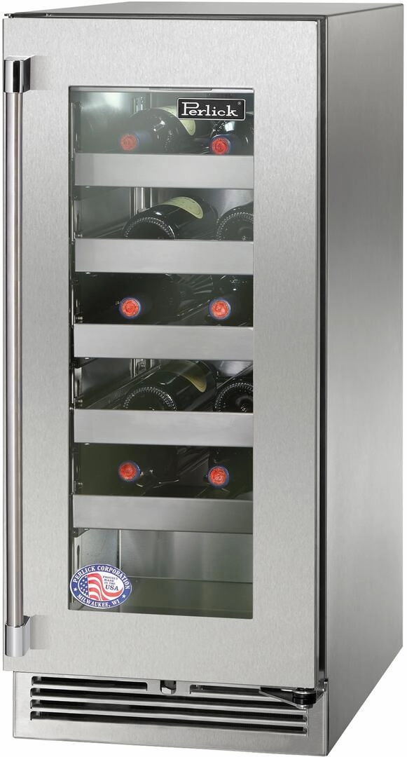 Perlick 15 inch Signature Series 20 Bottle Wine Cooler HP15WO-4-3