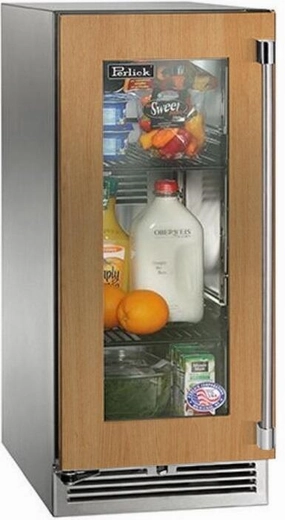 Perlick 15 inch Signature Series 2.8 cu. ft.Compact Refrigerator HP15RO-4-4 outdoor beverage cooler with wheels