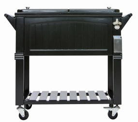 Permasteel 80Qt Furniture Style Patio Cooler - Blackoutdoor patio furniture set
