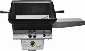 PGS Grills T Series 20-Inch Cast Aluminum Black Gas Grill with 1 Hour Gas Timer - T30 professional outdoor BBQ grill set