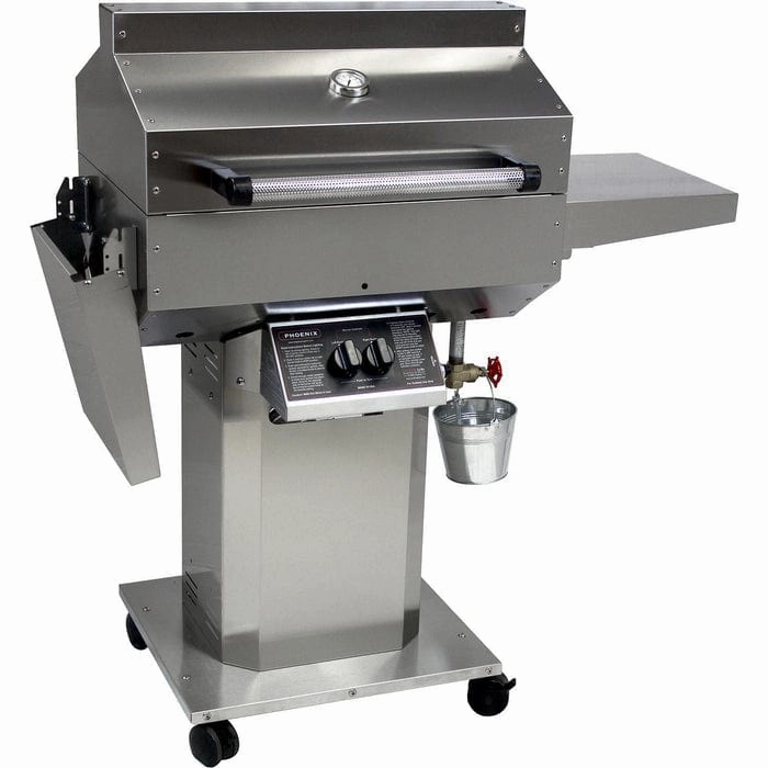 Phoenix Portable 53" Fabricated Stainless Steel Freestanding Grill SDRIVDD professional outdoor BBQ grill set