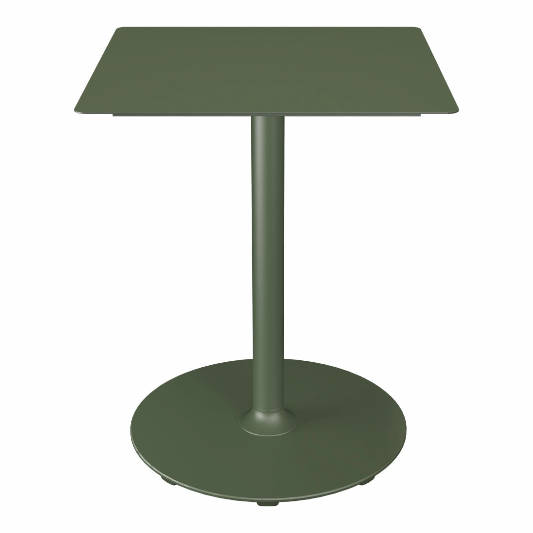 PICO Outdoor Caf Table w/ Round Base - Square