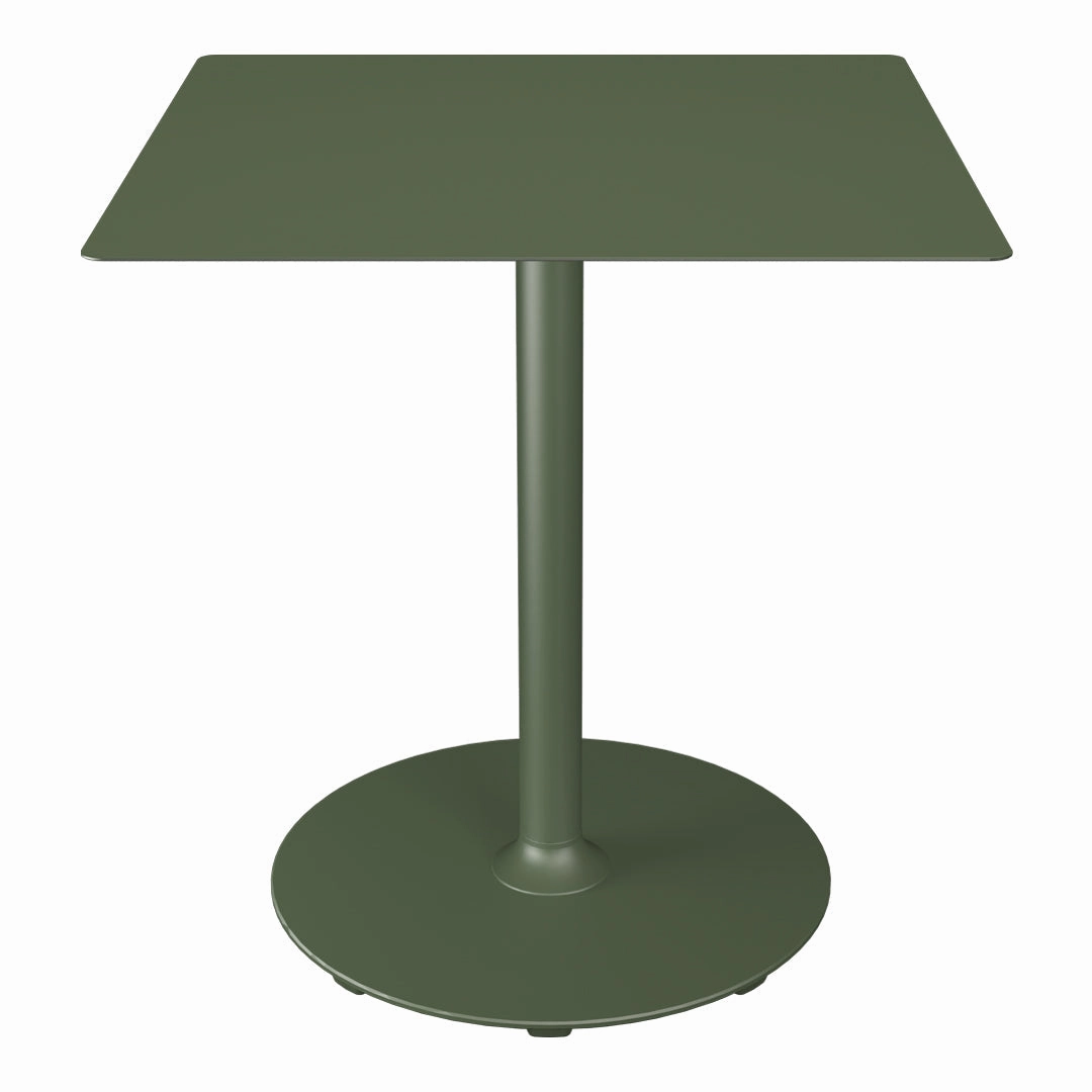 PICO Outdoor Caf Table w/ Round Base - Square