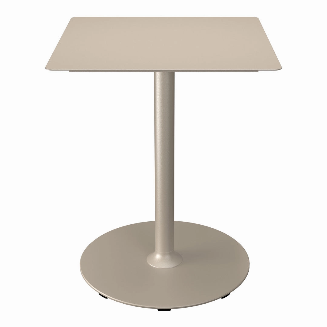PICO Outdoor Caf Table w/ Round Base - Square