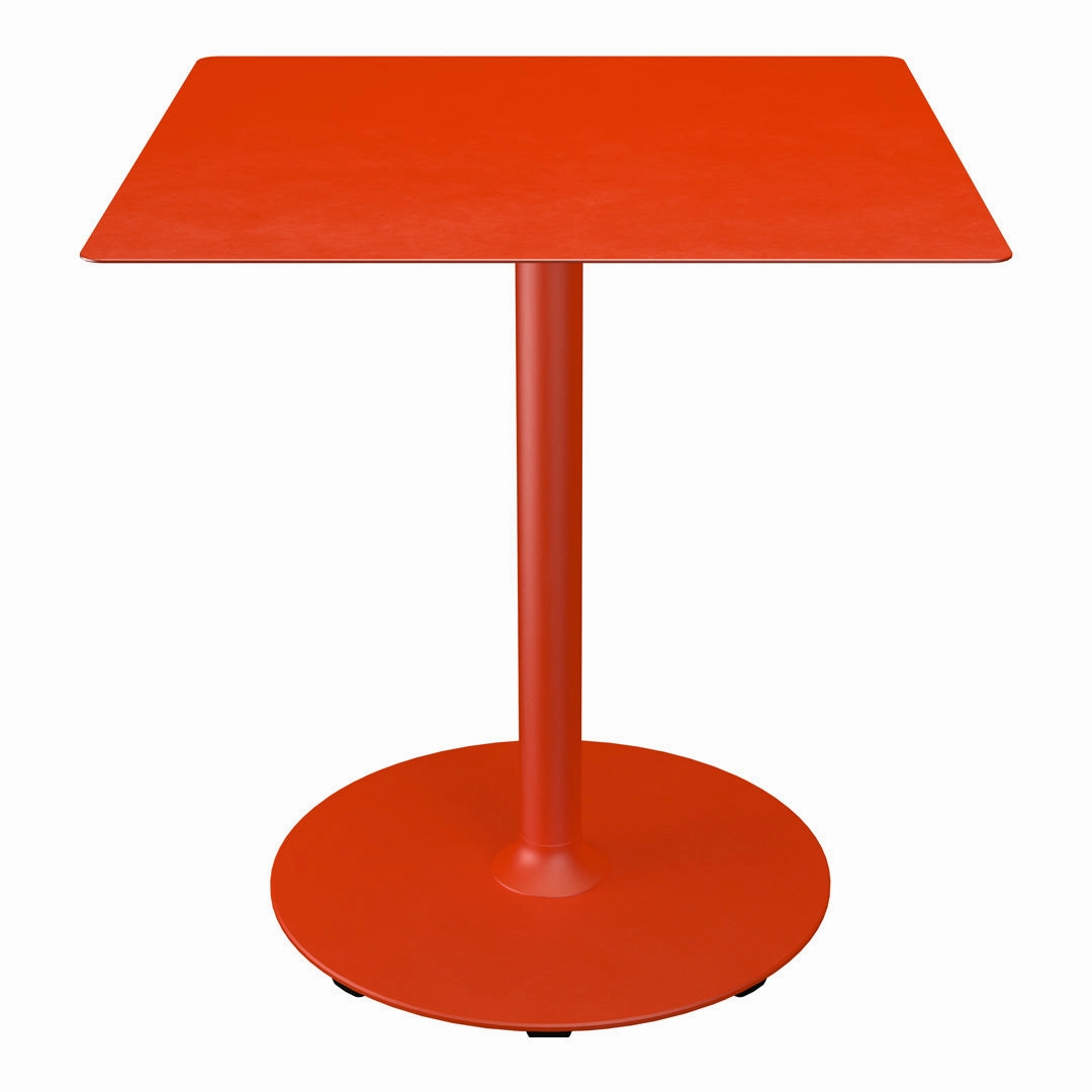 PICO Outdoor Caf Table w/ Round Base - Square