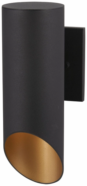 Pineview Slope One Light Outdoor Wall Mount Coal W/GoldOutdoor wall sconces with motion sensor