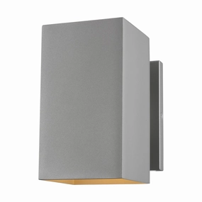Pohl One Light Outdoor Wall Lantern Painted Brushed NickelOutdoor wall sconces with motion sensor