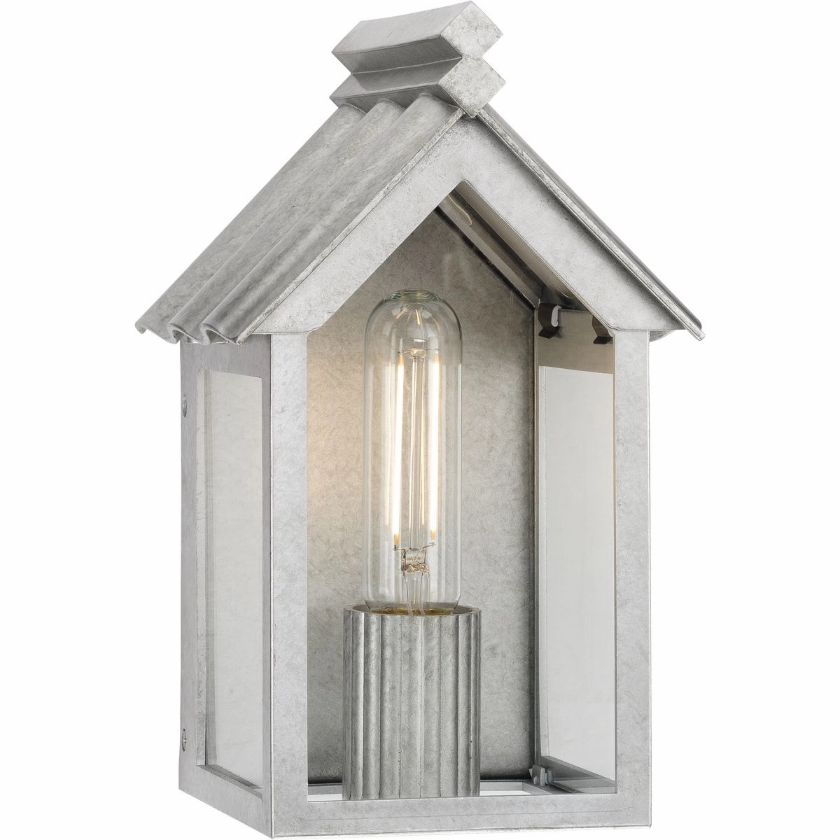 Point Dume-Dunemere One Light Outdoor Wall Lantern Galvanized Finish